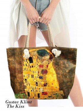 Gustav Klimt: The Kliss Oil Painting Shoulder Bag